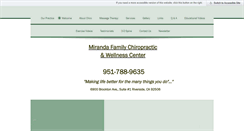 Desktop Screenshot of mirandafamilychiro.com